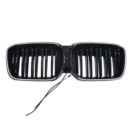 LED Illuminated Double-Slat Front Grille for BMW iX (alternate view 2)