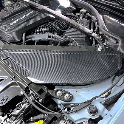 Autoclave Dry Carbon Fiber Engine Bay Battery Cover Radiator Intake Cover Strut Bar Water Splash Guard For BMW M2 G87 M3 G80 G81 M4 G82 G83 (S58 Engine) | Clip-On