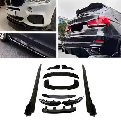 Blacked-Out 4-Section Front Lip Spoiler for BMW X5 F15 (2014 - 2018)