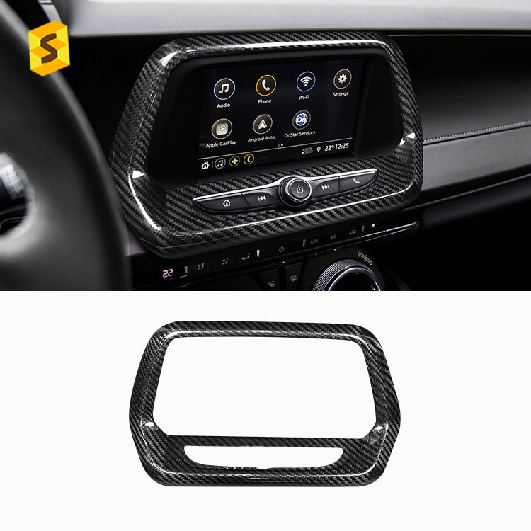 Carbon Fiber Center Display Navigation Trim for Chevrolet Camaro (2016 - 2023)