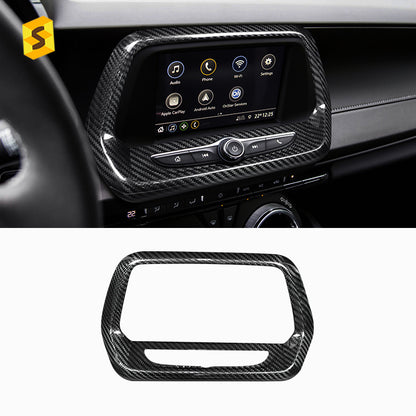 Carbon Fiber Center Display Navigation Trim for Chevrolet Camaro (2016 - 2023)