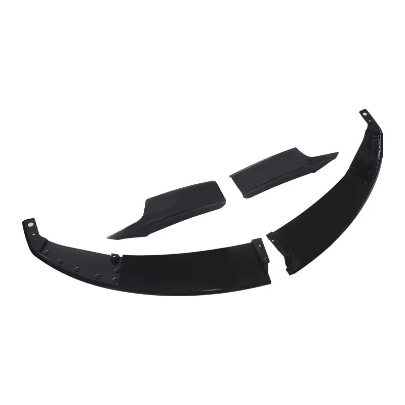 Sport 4-Section Front Lip Spoiler for BMW 3 Series F34 (2013 - 2019), Glossy Black