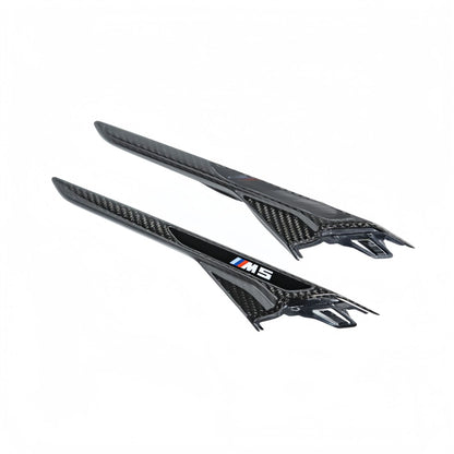 3×3 3K Twill Dry Carbon Fiber Fender Vent Side Gill Trim for BMW F90 M5 2017-2023 | Direct Replacement
