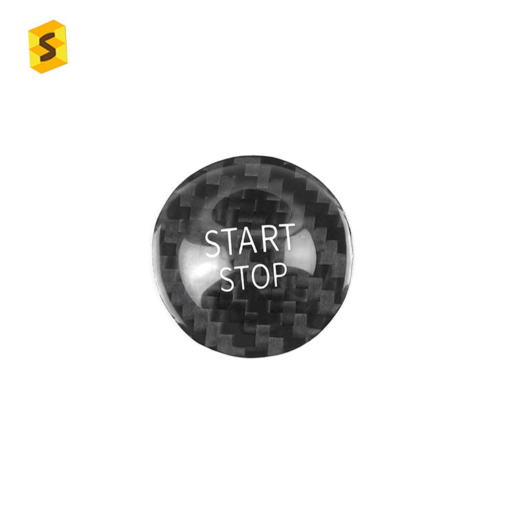 Carbon Fiber Push-Start Button Trim for Renault Koleos / Clio / Espace