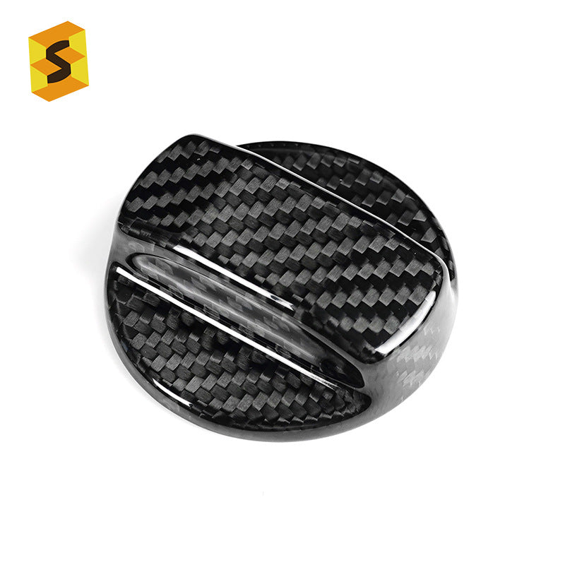 Real Carbon Fiber Inner Fuel Filler Cap Cover for Volkswagen Golf 5