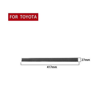 1PC Prepreg Dry Carbon 3*3 3K Real Carbon Fiber Interior Center Console Cup Holder Side Trim for Toyota Tundra XK50 (2014-2021)