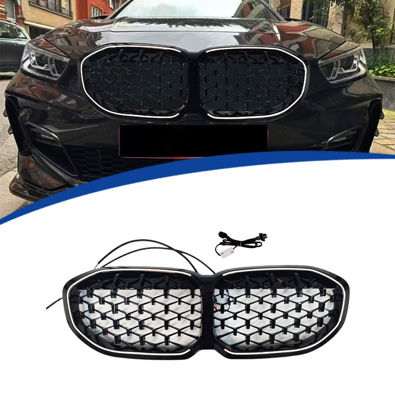 Diamond-Star Meteor Front Grille for BMW 1 Series F40 (2020 - 2024), Full Black