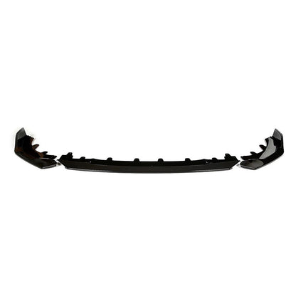 3-Section MP-Style Front Lip Spoiler for BMW 2 Series G42 (2021 - 2026), Glossy Black