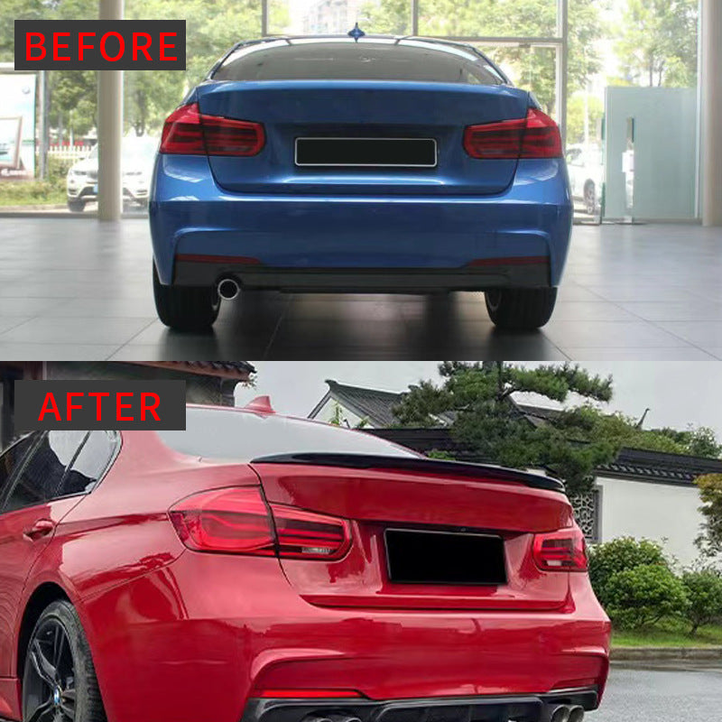 MP-Style Rear Wing Spoiler for BMW 3 Series F30, Glossy Black
