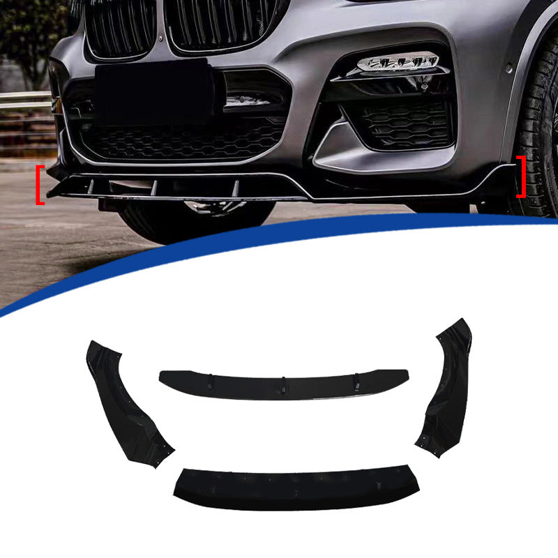 Blacked-Out Sport Front Lip Spoiler for BMW X3 G01 (2017 - 2021)