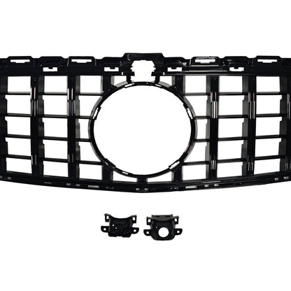 GT-Style Low Spec Front Grille for Mercedes-Benz C-Class W205 / GM (Universal) (2015 - 2021), Glossy Black