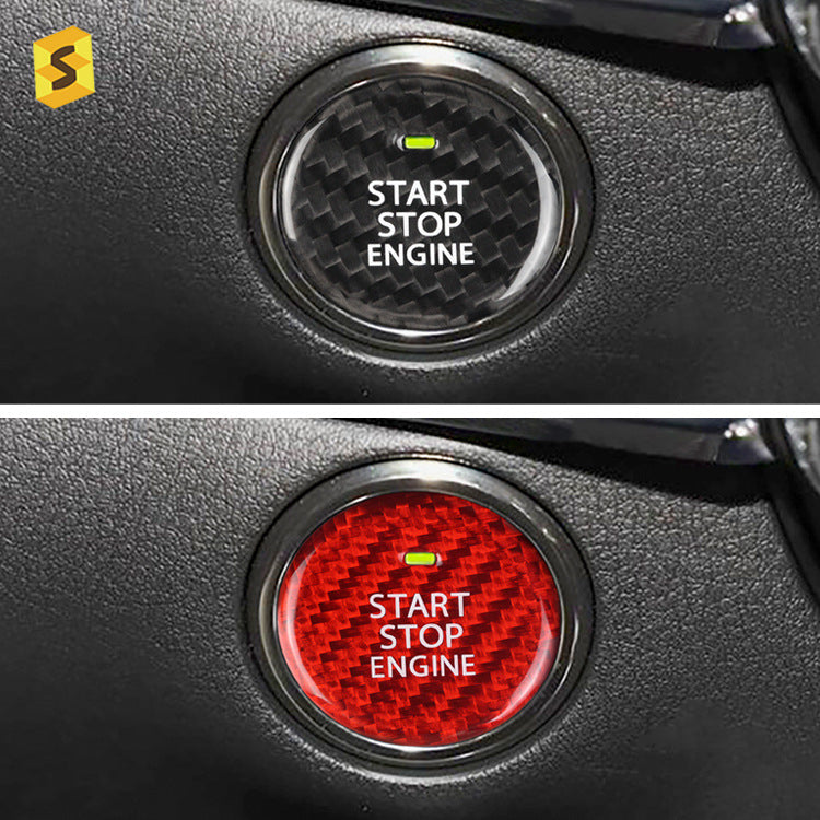Carbon Fiber Ignition Push-Start Button Trim for Mazda CX-30 (2020+)