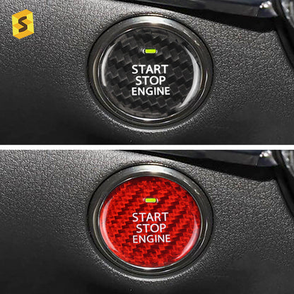 Carbon Fiber Ignition Push-Start Button Trim for Mazda CX-30 (2020+)