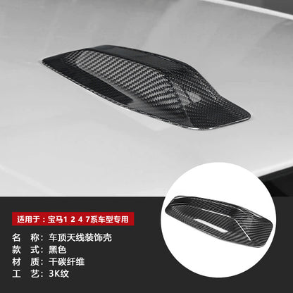 Real Carbon Fiber Shark Fin Antenna Cover for BMW 1 / 2 / 4 / 7 Series