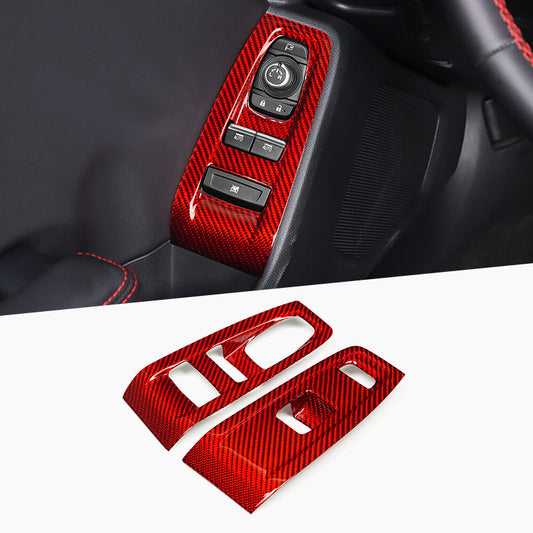 Real Carbon Fiber Window Switch Panel Trim for Subaru BRZ (2022+)