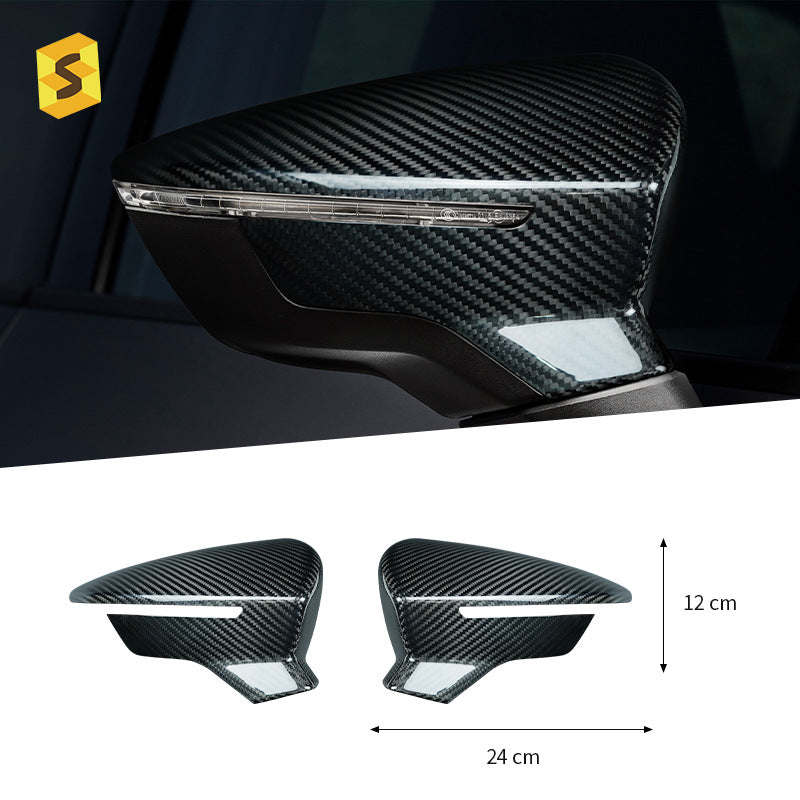 Real Carbon Fiber Side Mirror Cover for SEAT Leon (2013 - 2019)