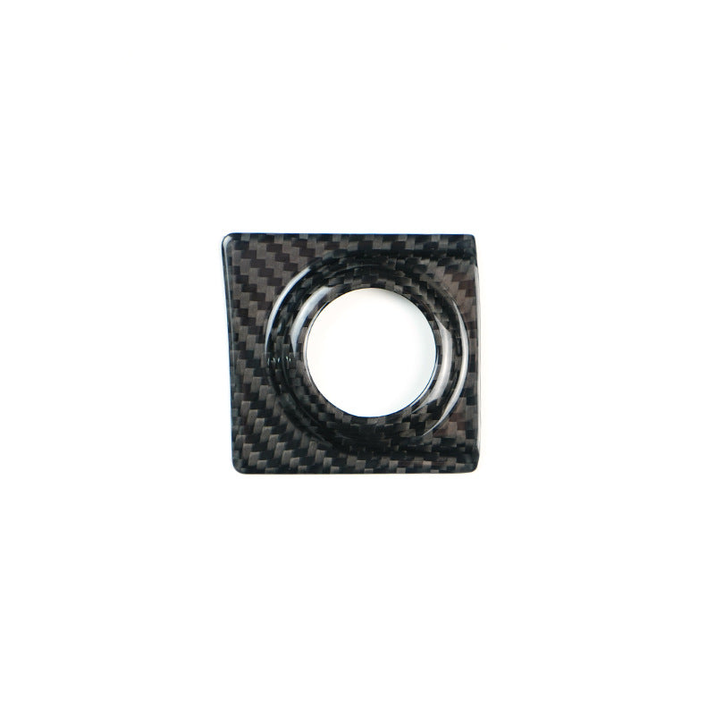 Real Carbon Fiber Ignition Start Frame Trim for Ford F-150