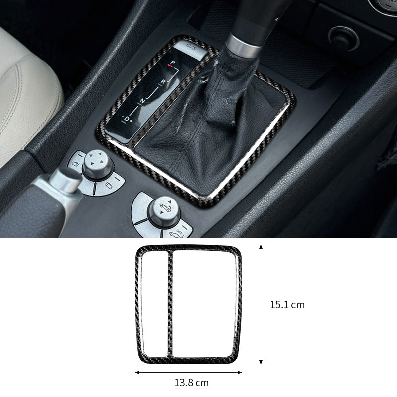 Real Carbon Fiber Gear Selector Frame Trim for Mercedes-Benz SLK (2004 - 2010)