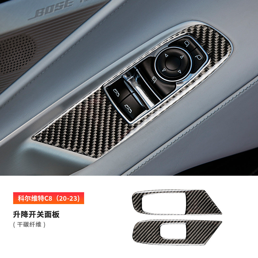 Epoxy Resin Carbon Fiber Decorative Trim Kit for Corvette C8 (2020 - 2023)