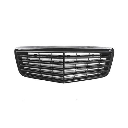 OE-Style Front Grille for Mercedes-Benz E-Class W211 (2006 - 2008), Glossy Black