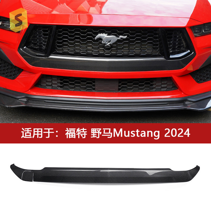Real Carbon Fiber Front Grille Lower Trim for Ford / Ford Mustang (2024)