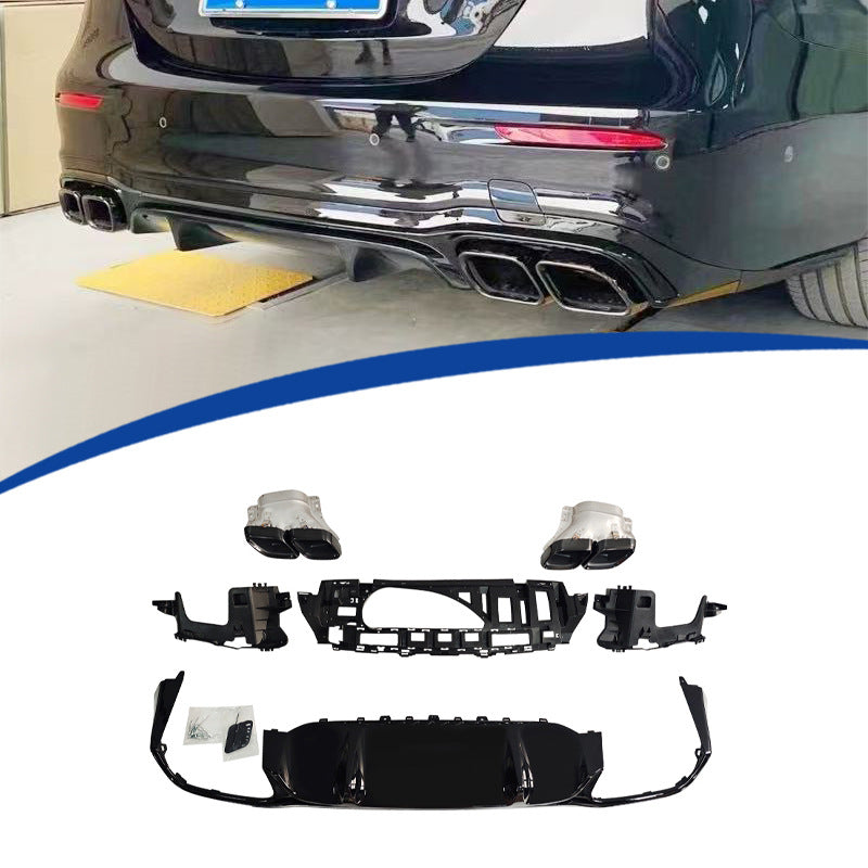 E63-Style Rear Diffuser Lip for Mercedes-Benz E-Class W213 (2021 - 2023)
