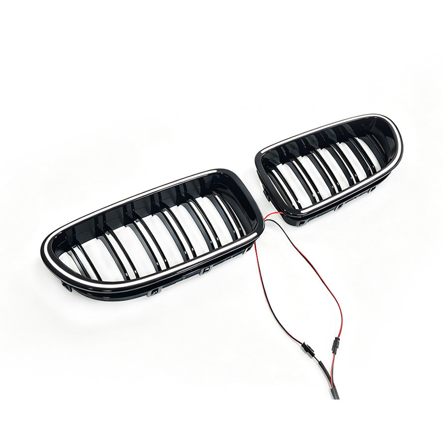 Double-Slat Front Grille for BMW 6 Series F06 F12 (2011 - 2016), Glossy Black