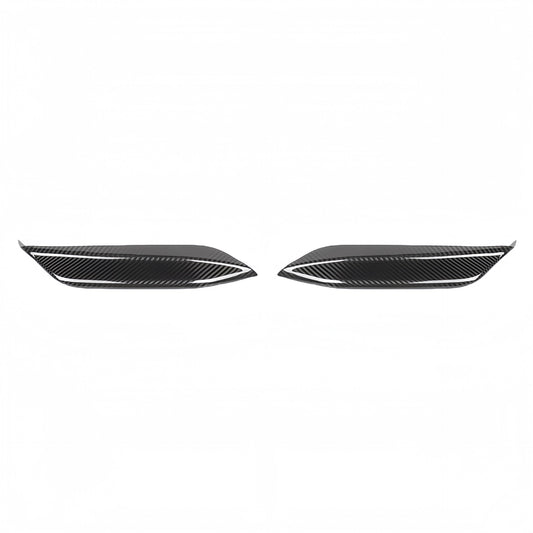 MP Style Dry Carbon Fiber Upper Bumper Corners & Small Canards for BMW M3 F80 / M4 F82