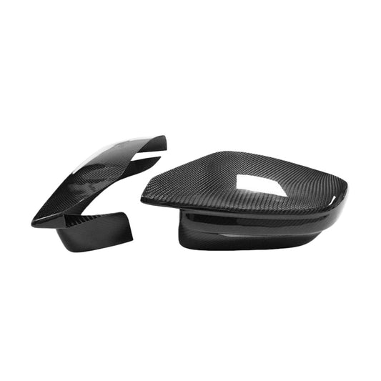 Bull Horn Carbon Fiber Mirror Caps (Stick-On) for BMW M2 G87 / M3 G80 / M4 G82 – LHD / RHD