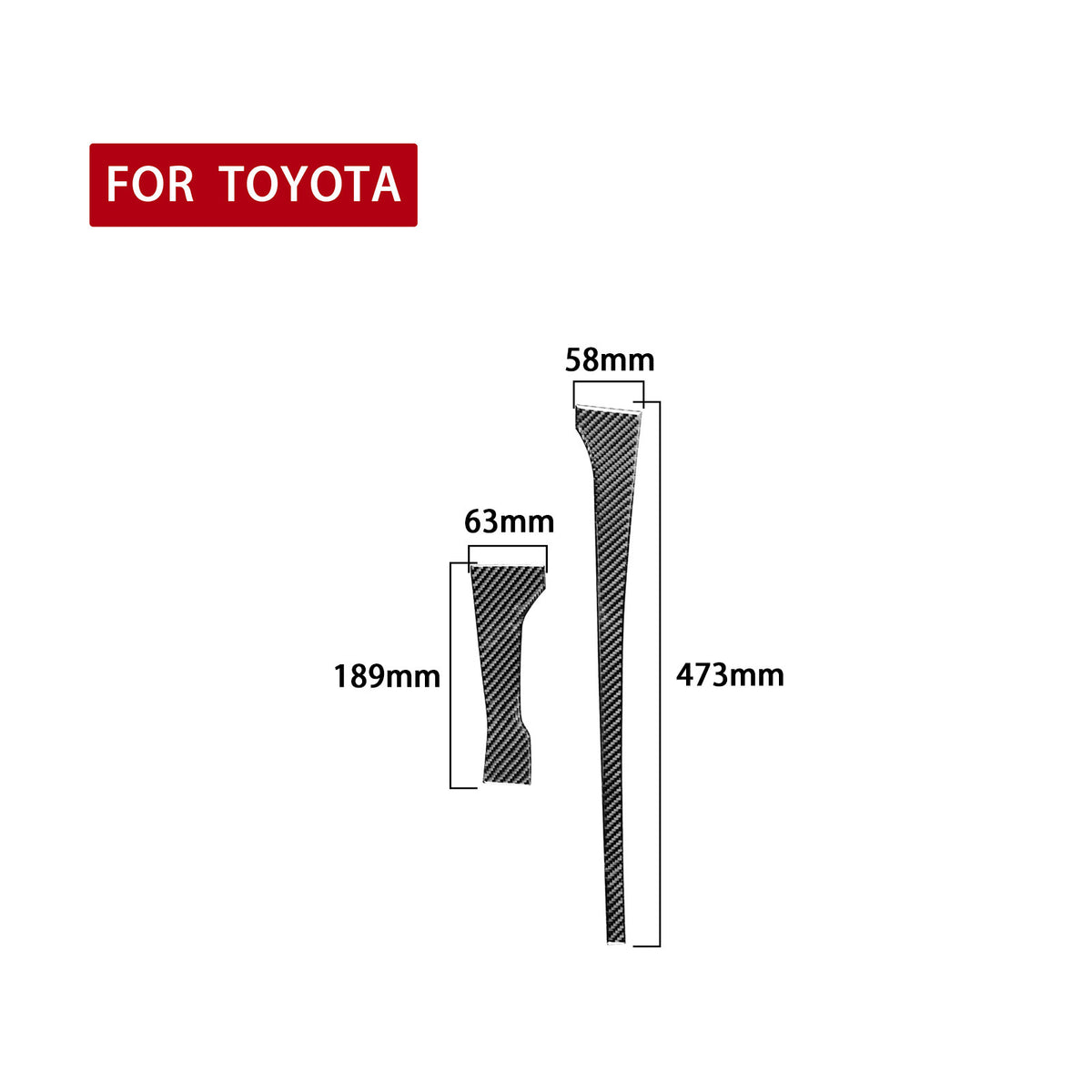 Prepreg Dry Carbon 3*3 3K Carbon Fiber Interior Center Console Gear Shift Base Trim for Toyota Tundra XK50 Facelift (2014-2021)