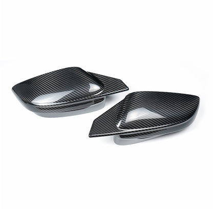 Real Carbon Fiber Side Mirror Cover (Horn-Style) for BMW (2016 - 2025)