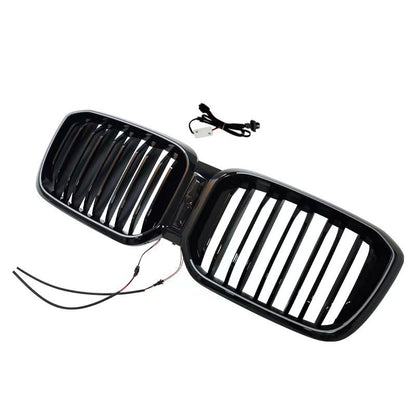 LED Illuminated Double-Slat Front Grille for BMW X3 G01 (2022 - 2024)