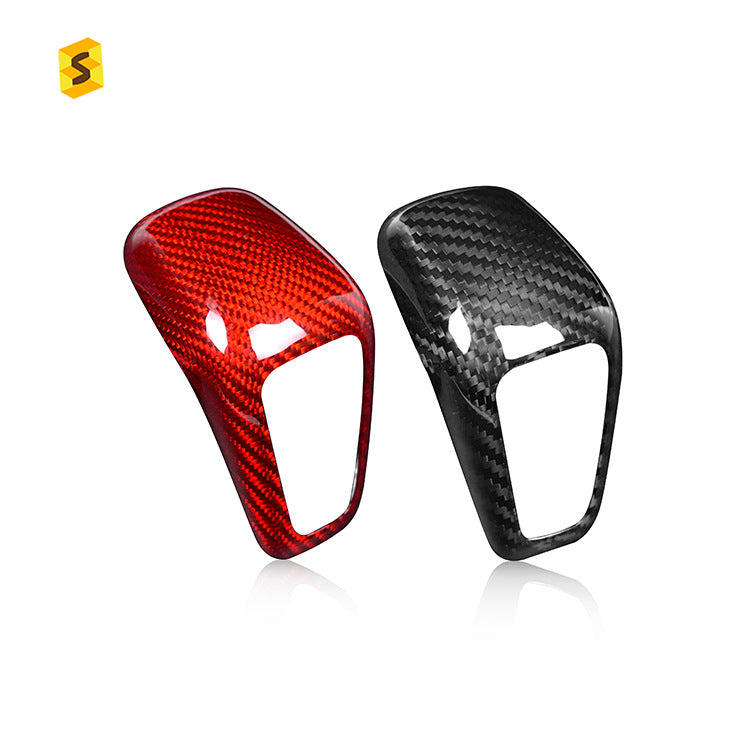 Real Carbon Fiber Gear Shift Knob Cover for Porsche Cayenne (New Models)