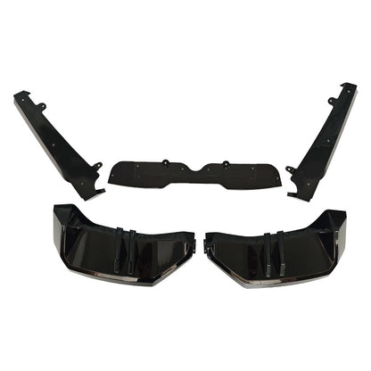 Overseas SWB 5-Section Rear Diffuser Lip for BMW 5 Series G60 (2023 - 2026), Glossy Black