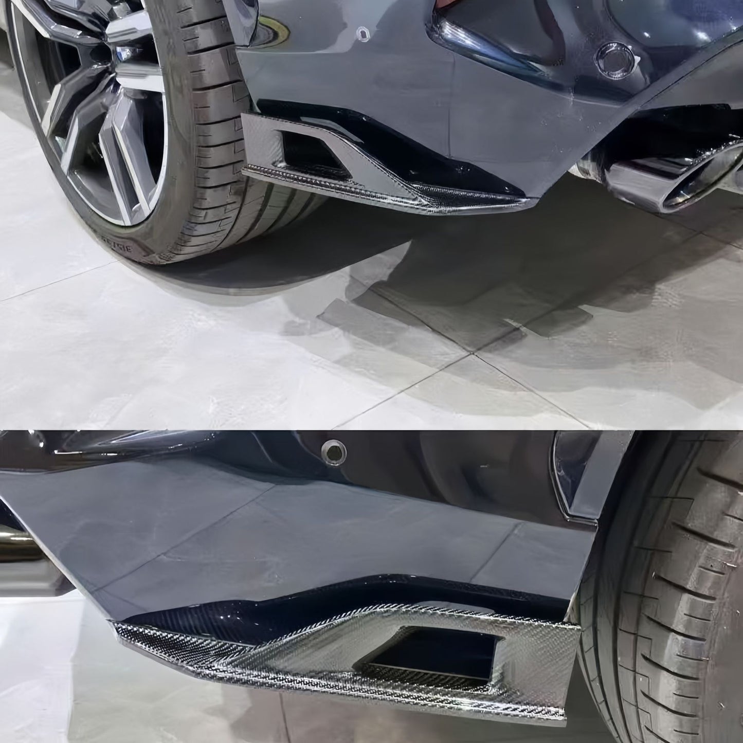 适用BMW  F95 X5M改装干碳纤维后唇后导流板DRY CARBON Spoiler