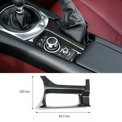 Real Carbon Fiber Gear Shift Panel Cover for Mazda MX-5 (2016 - 2025)
