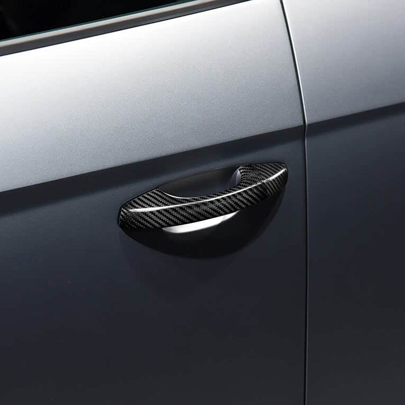 Real Carbon Fiber Exterior Door Handle Cover for SEAT Leon (2017 - 2020)
