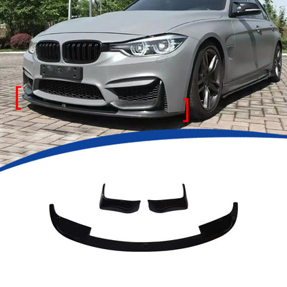 适用于2013-2019款宝马F30改M3前铲前唇 MP款下板一体的