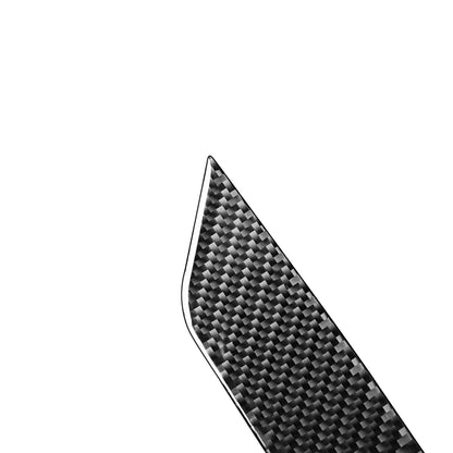 2PCS Prepreg Dry Carbon 3*3 3K Twill Carbon Fiber Interior Gear Shift Base Side Trim for Toyota Tundra XK50 Facelift (2014-2021)