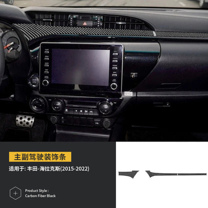 Epoxy Resin Carbon Fiber Interior Trim Kit for Toyota Hilux (2015 - 2022)