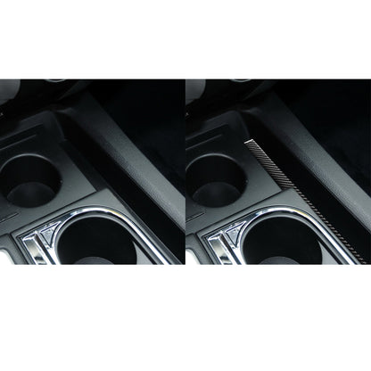1PC Prepreg Dry Carbon 3*3 3K Real Carbon Fiber Interior Center Console Cup Holder Side Trim for Toyota Tundra XK50 (2014-2021)