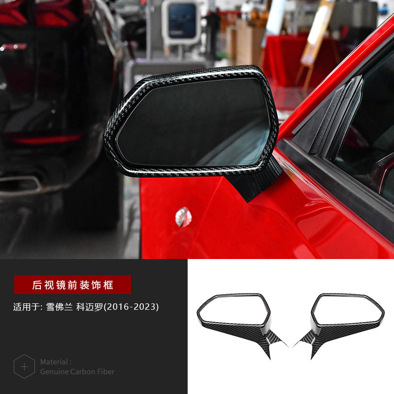 Real Carbon Fiber Side Mirror Front Frame Trim for Chevrolet Camaro (2016 - 2023)