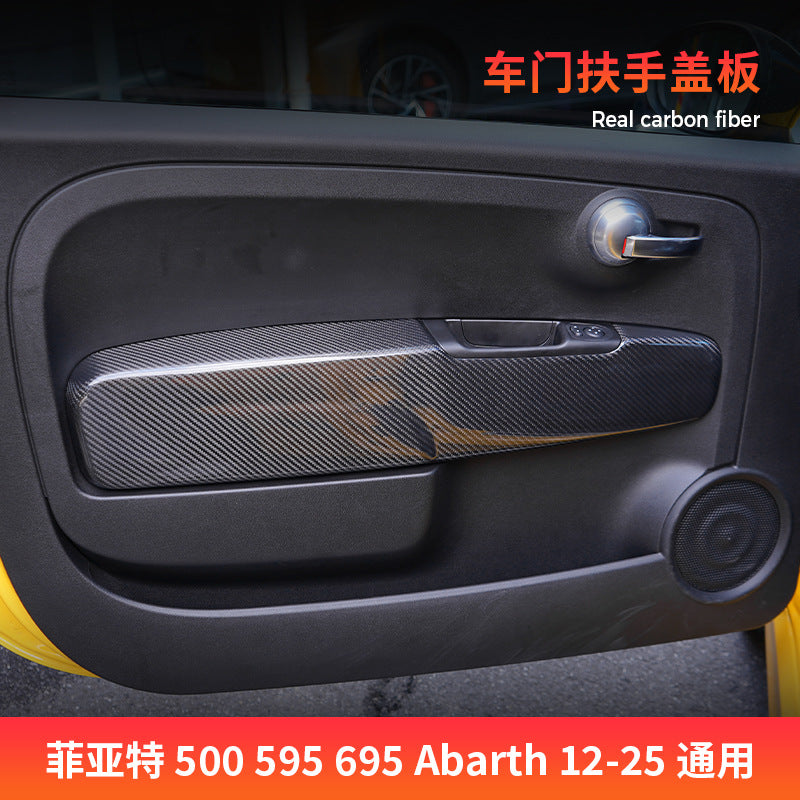 Real Carbon Fiber Exterior Trim for Fiat 500