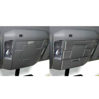 Prepreg Dry Carbon 3*3 3K Carbon Fiber Interior Front Reading Lamp Panel Overlay Trim for Toyota Tundra XK50 Facelift 2014-2021