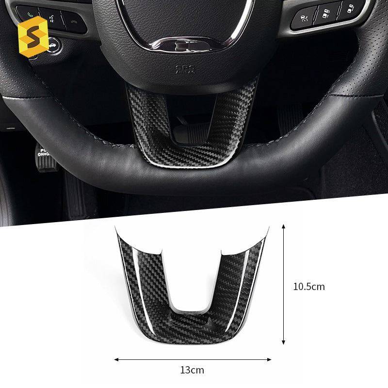Real Carbon Fiber Steering Wheel Lower Trim for Dodge Durango (2015 - 2023)