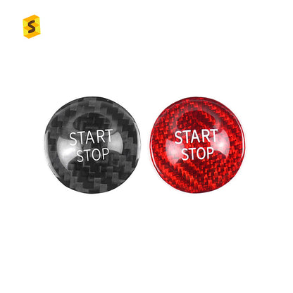 Carbon Fiber Push-Start Button Trim for Renault Koleos / Clio / Espace