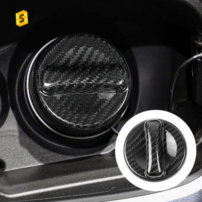 Real Dry Carbon Fiber Inner Fuel Filler Cap Cover for Mercedes-Benz G-Class AMG