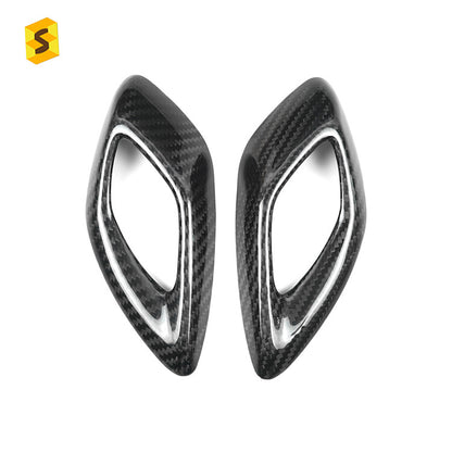 Real Dry Carbon Fiber Interior Door Handle Trim for Chevrolet Camaro (2016+)