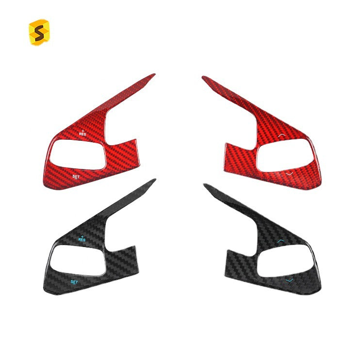 Carbon Fiber Steering Wheel Trim for Chevrolet Corvette C8