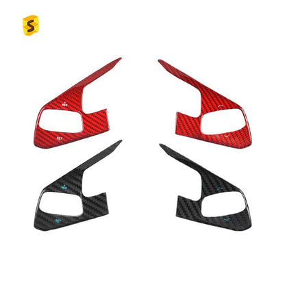 Carbon Fiber Steering Wheel Trim for Chevrolet Corvette C8